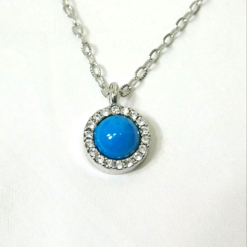 Lia Sophia "CANDY DOTS" Pendant Necklace, Cut Crystals, 16-19", NWT